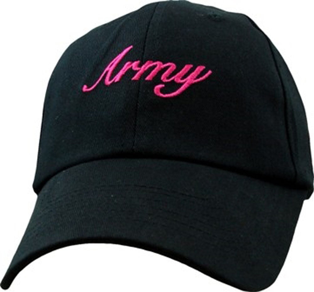 U.S. Army ladies Baseball cap hat. Black.