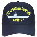 USS George Washington CVN-73 Ships Baseball cap hat. Navy Blue. USA Made