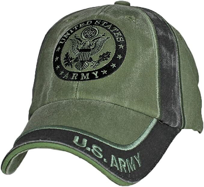 U.S. Army Insignia cap hat. 2 tone OD Green