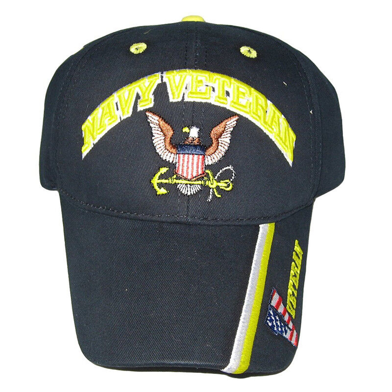 U.S. Navy Veteran Baseball cap hat. Navy Blue